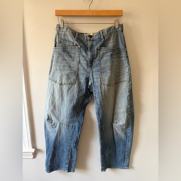 Nili Lotan Shon Mid-Rise Stretch Barrel Denim - Picture 5 of 13